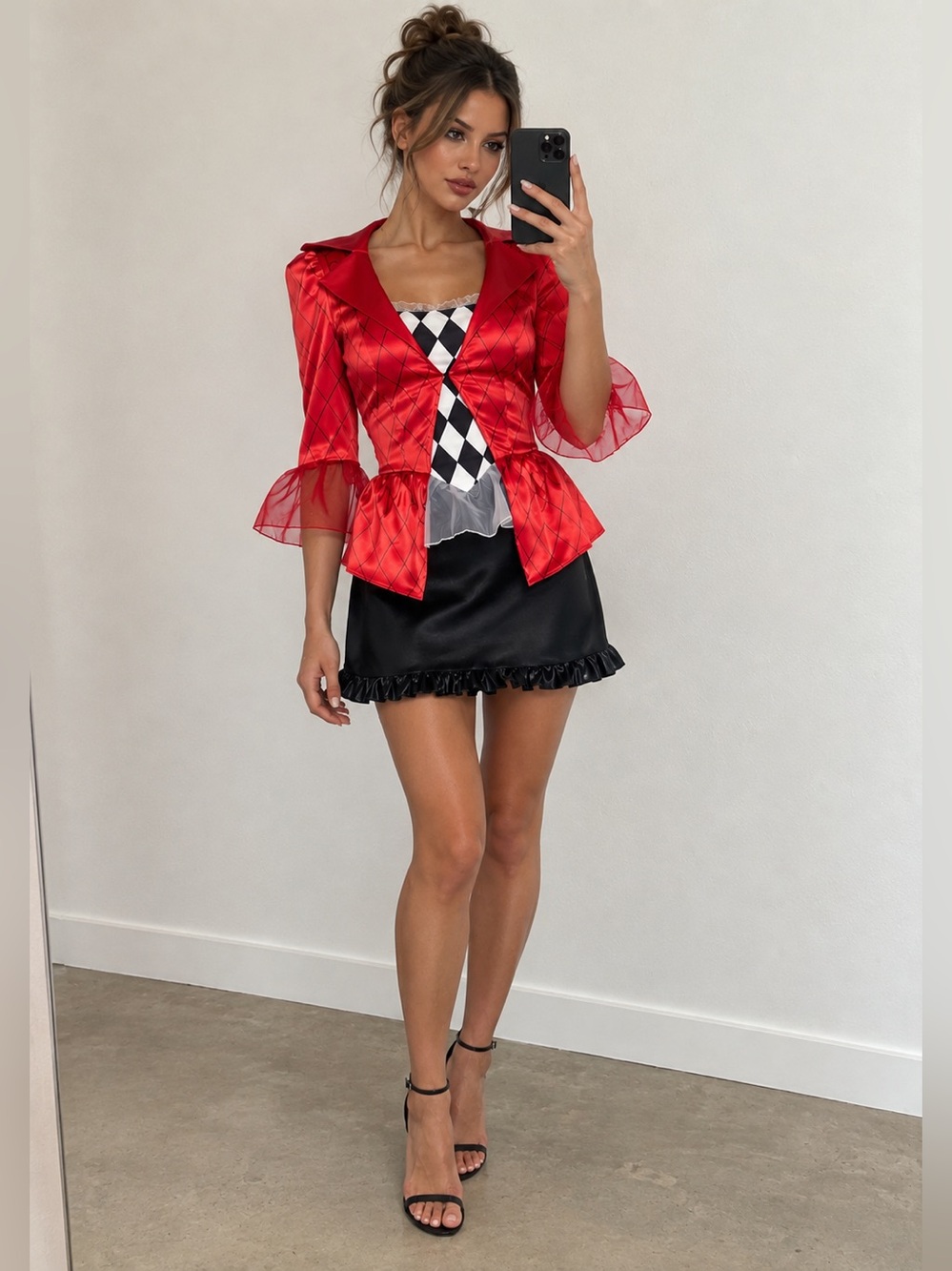 NWT Dollskill Harley Quinn SHARED MADNESS CLOWN COSTUME size XS